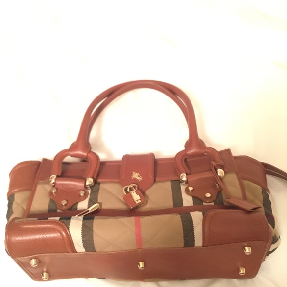 Burberry Quilted Manor Satchel - Picture 1 of 5